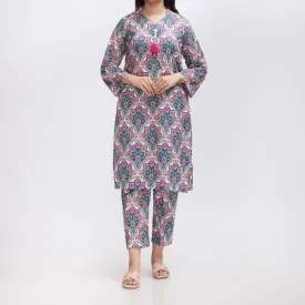 2PC- Printed Cambric Shirt & Trouser PS3122