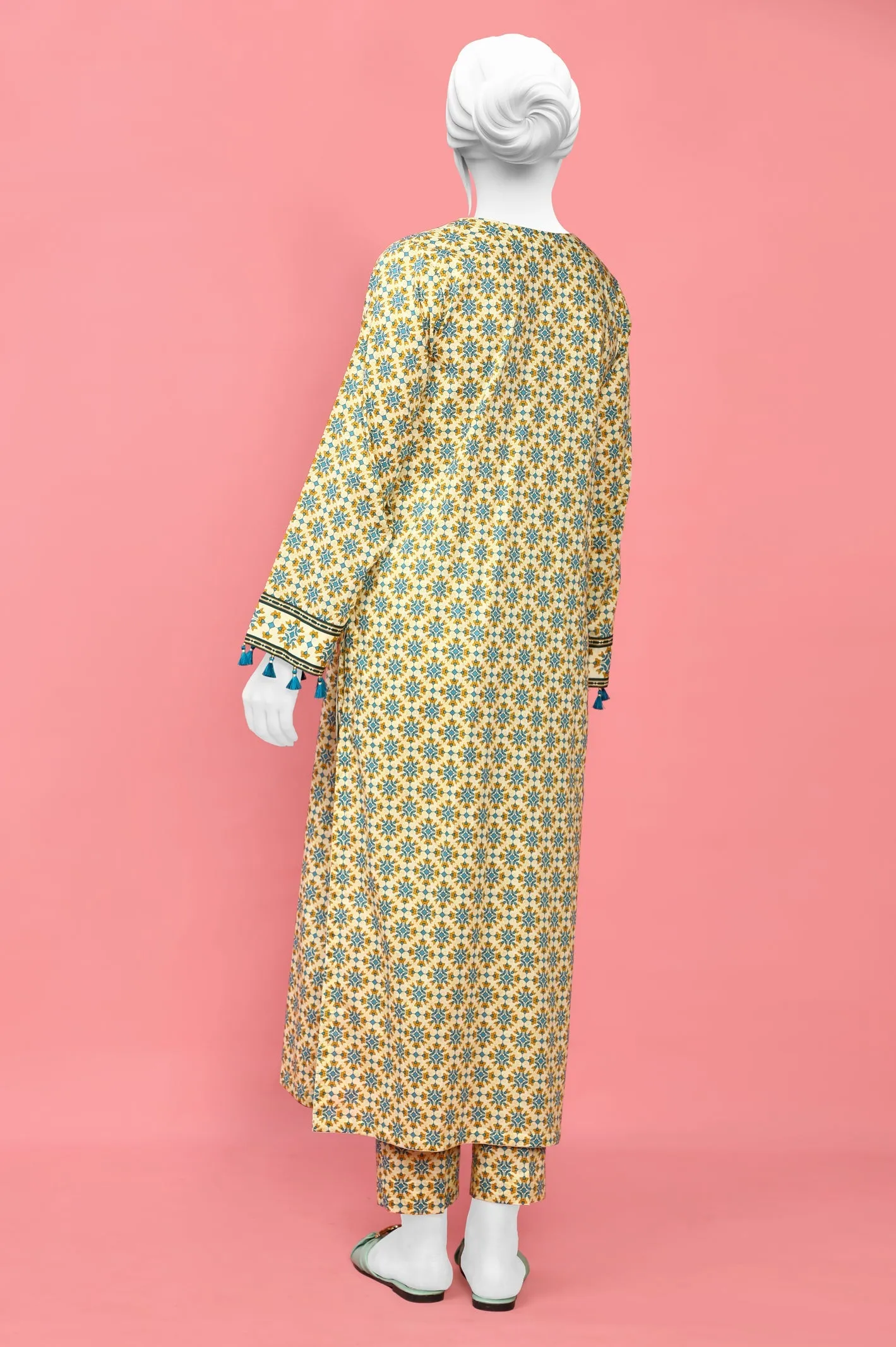 2PC Unstitched Printed