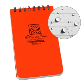 3 X 5 Notebook - Oranage