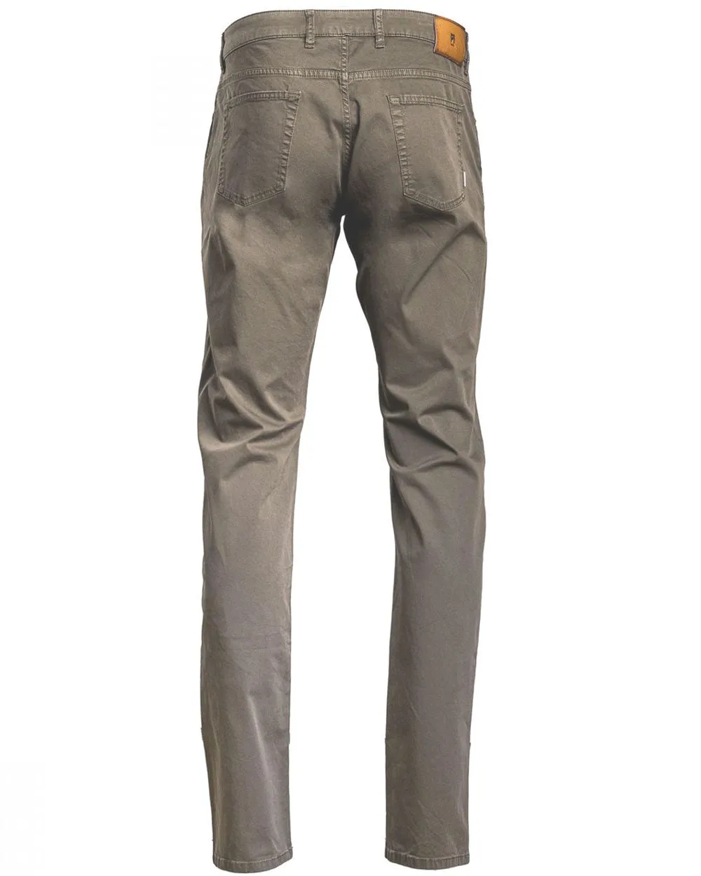 5 Pocked Cotton Pant in Washed Taupe