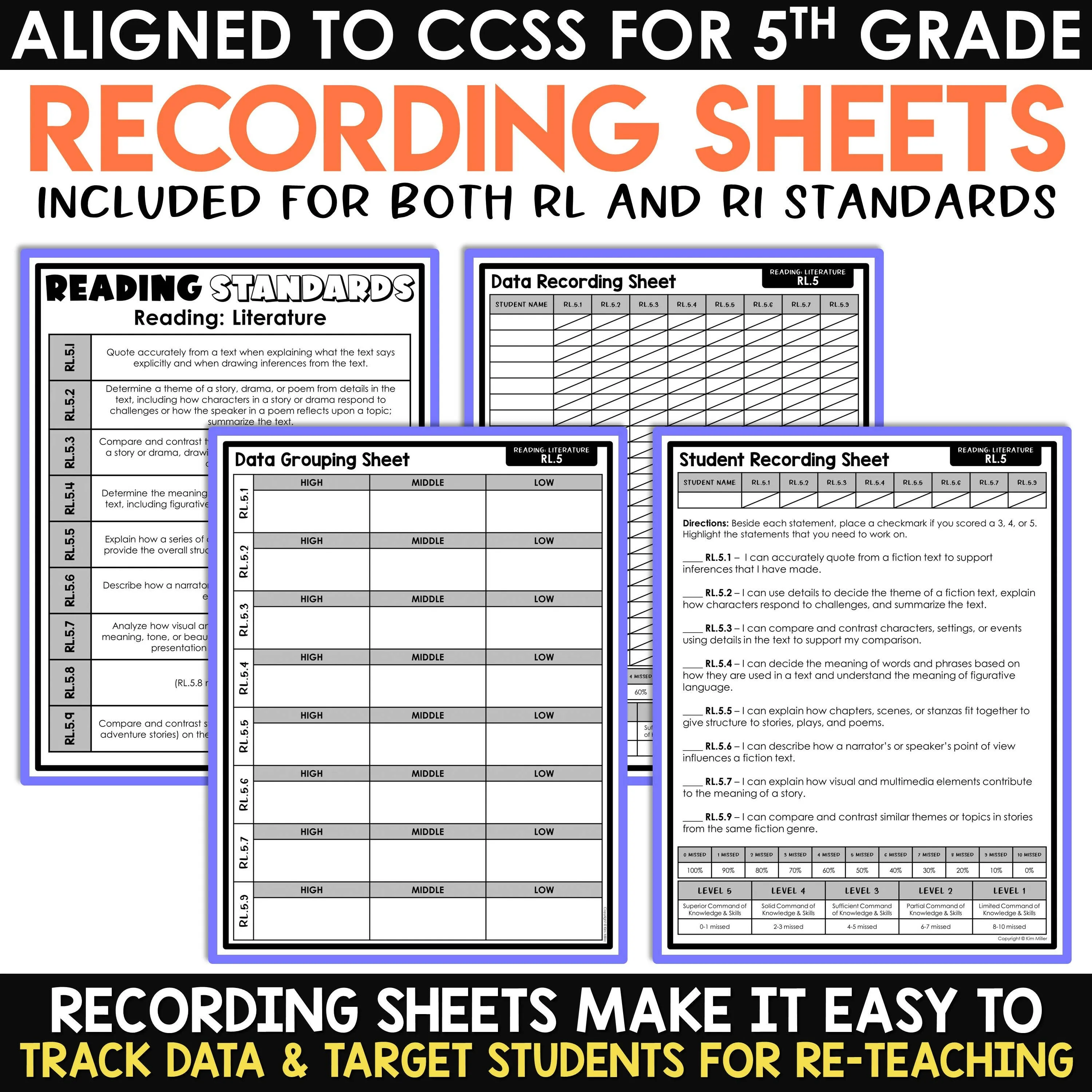 5th Grade Reading Comprehension Passages & Questions Worksheets Review Test Prep