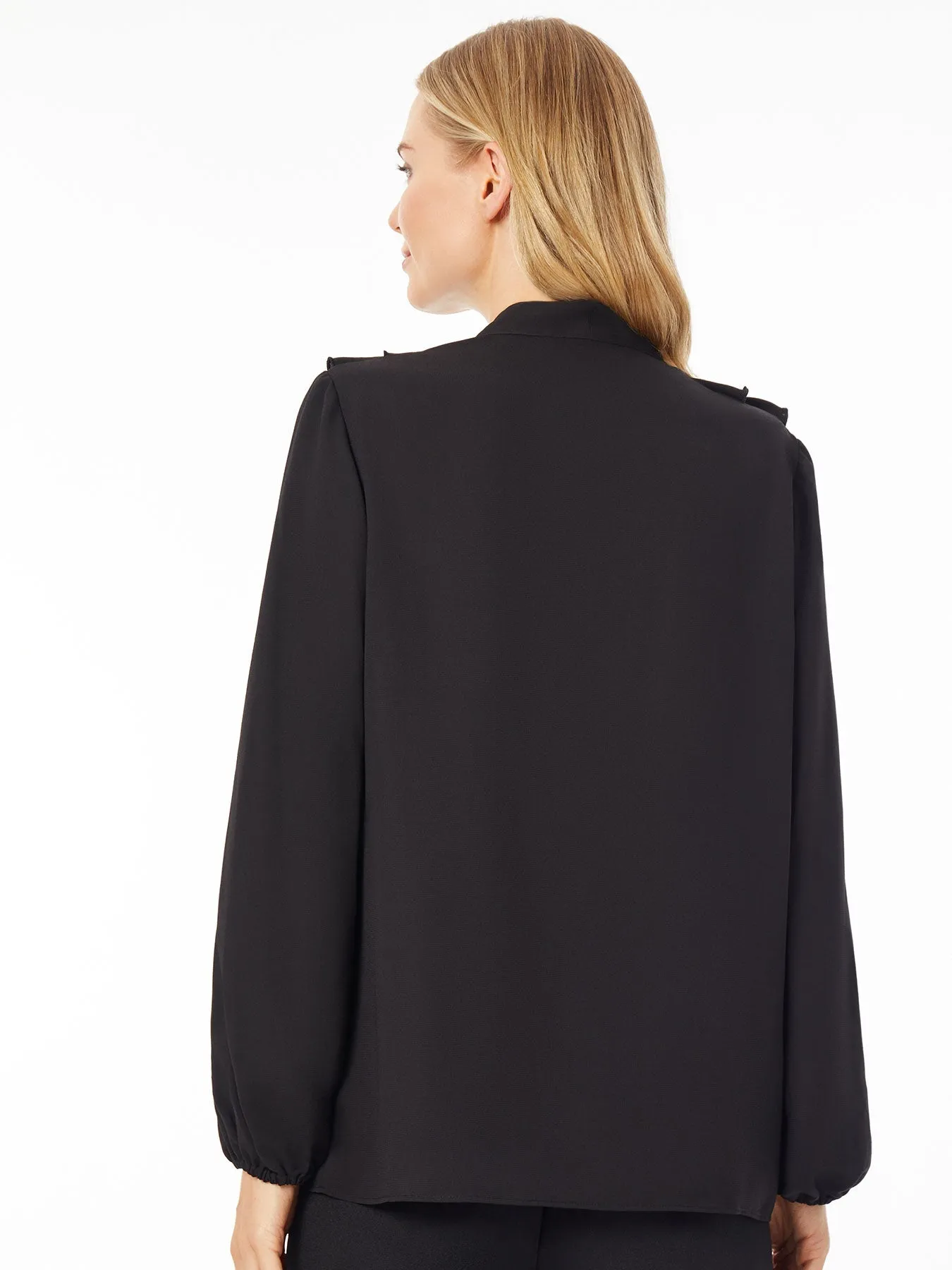Classic Addison Blouse with Elegant Drape