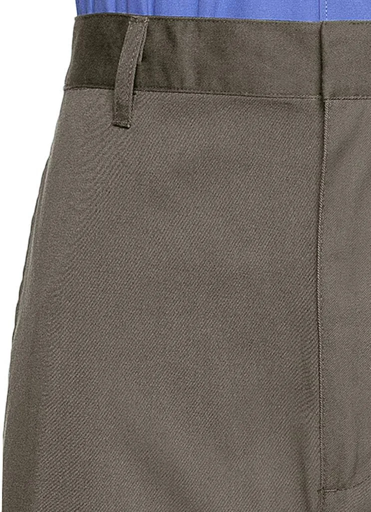 AKA Half Elastic Wrinkle Free Flat Front Men's Slacks  Relaxed Fit Twill Casual Pant