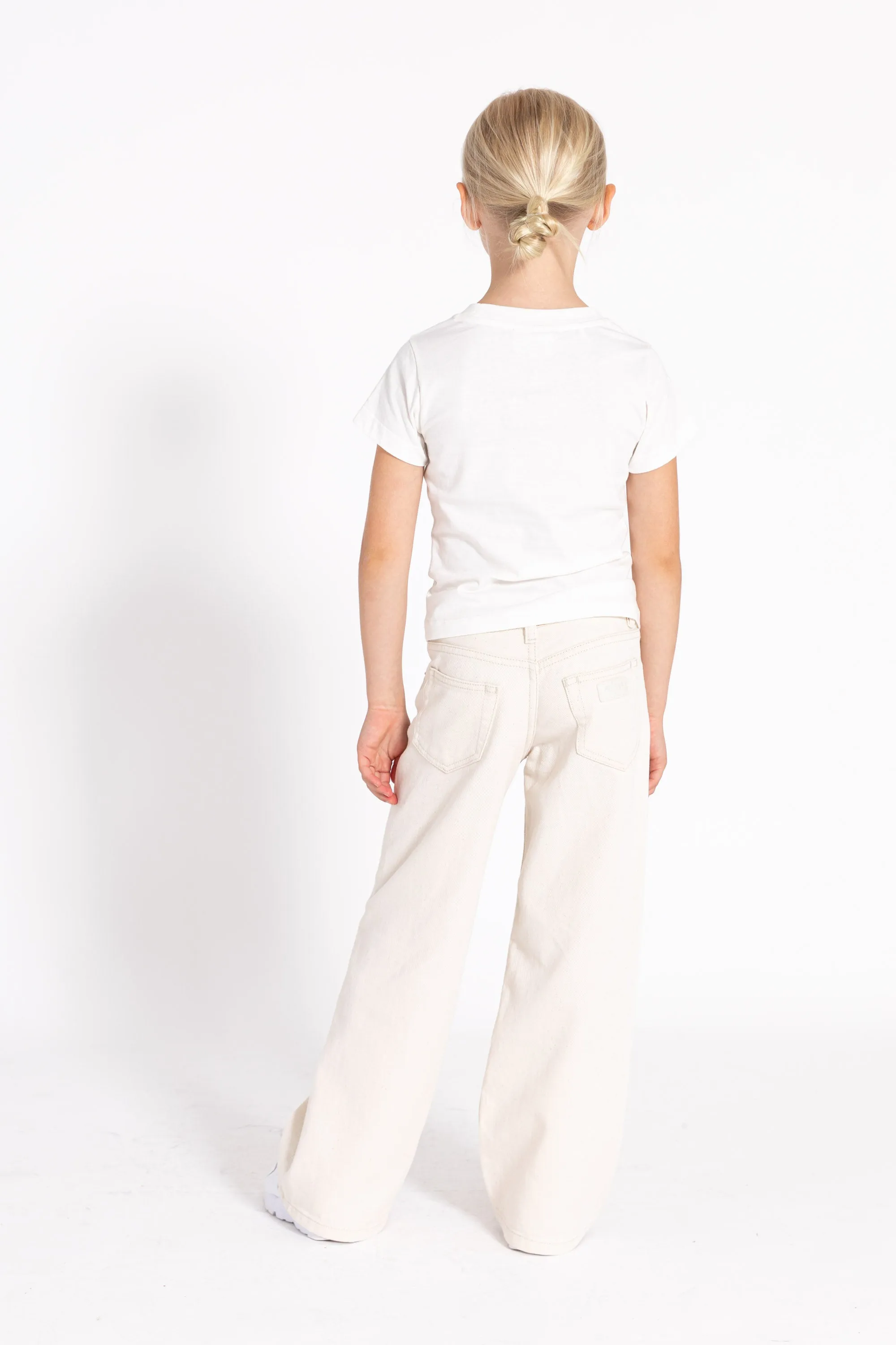 APRIL Ecru - Wide Loose Fit Jeans