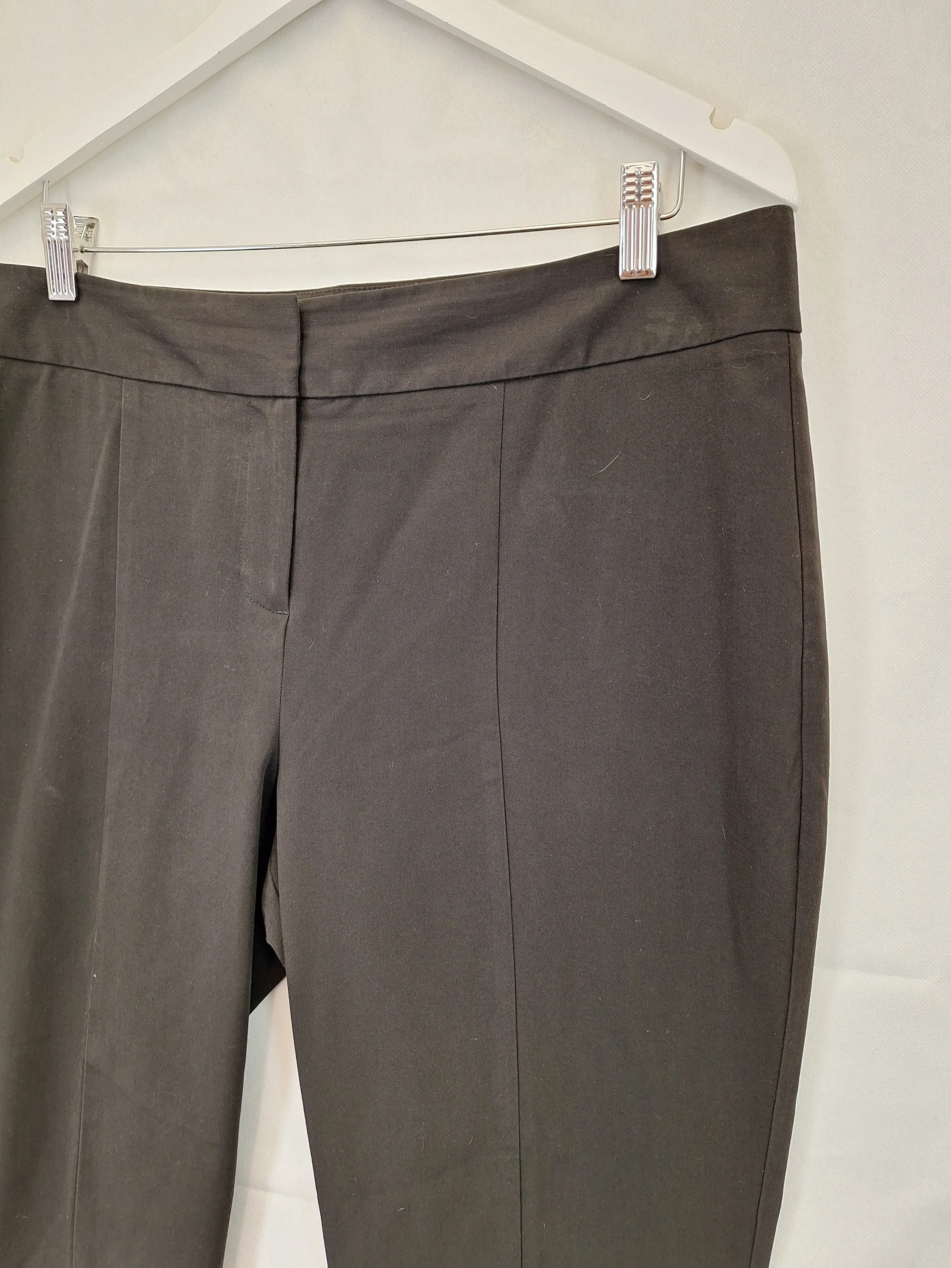 Basque Ankle Slit Work Pants Size 16 Petite