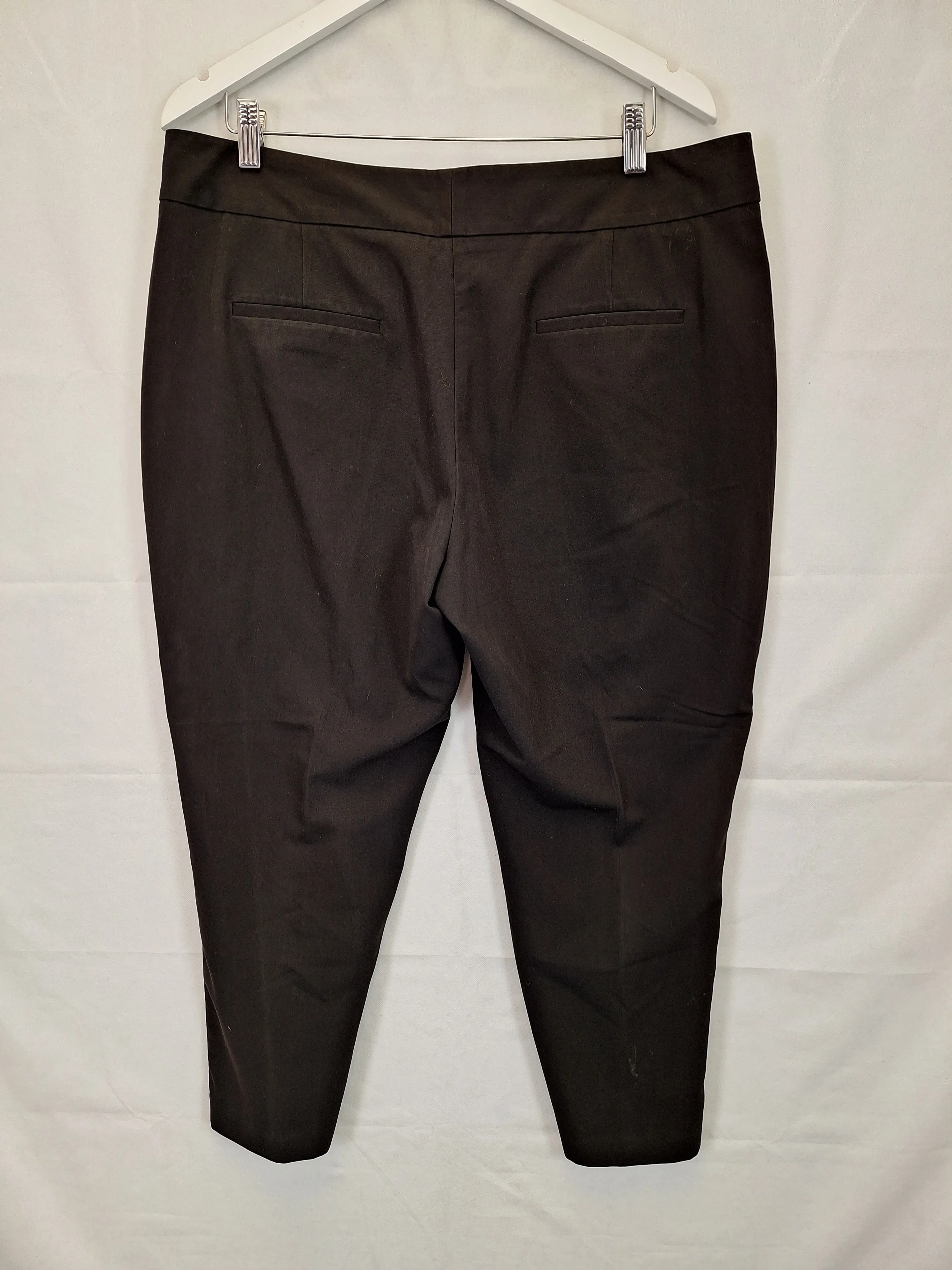 Basque Ankle Slit Work Pants Size 16 Petite