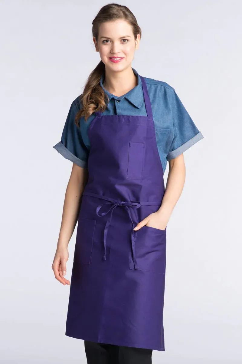 Bib Apron (3 Patch Pocket)