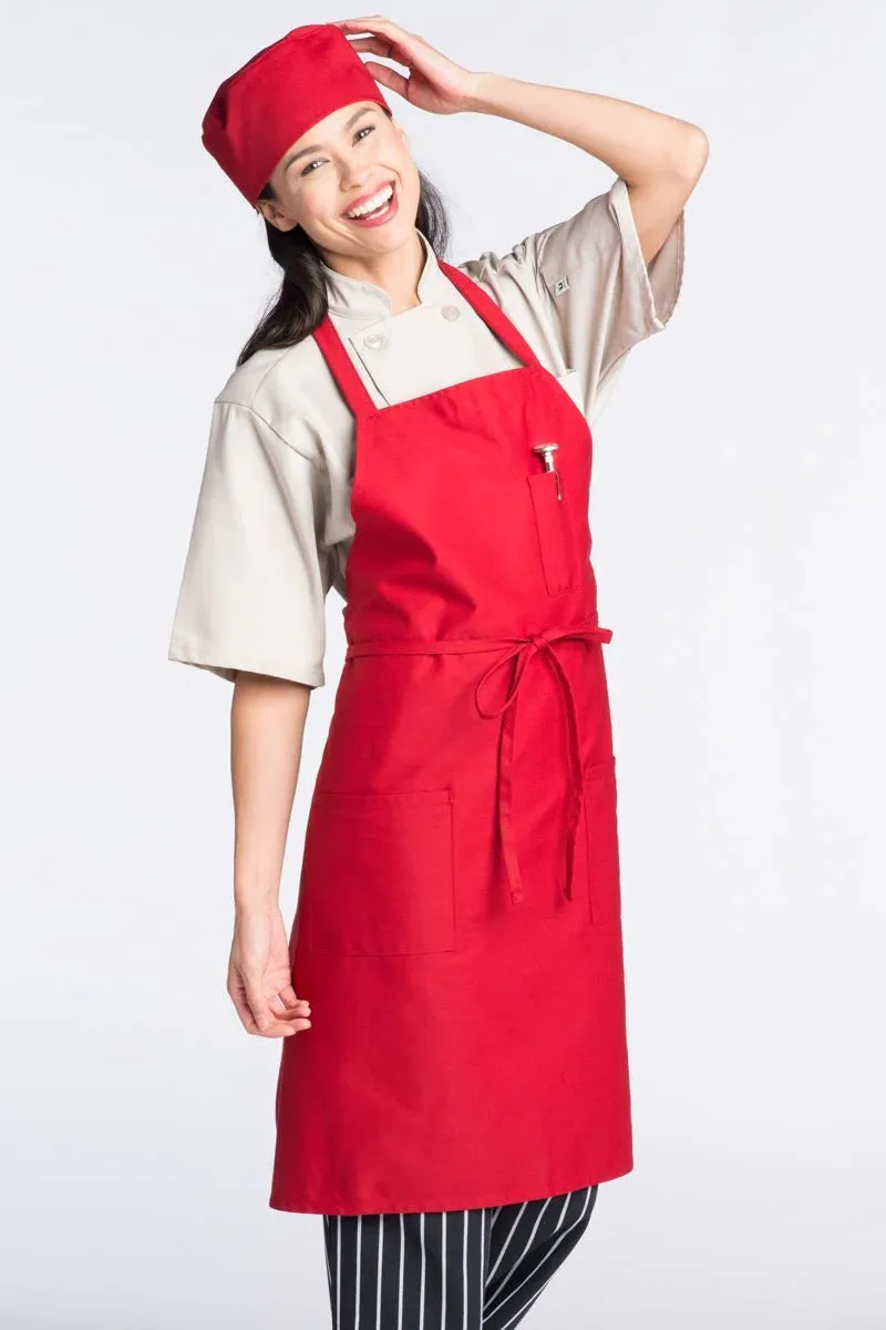 Bib Apron (3 Patch Pocket)