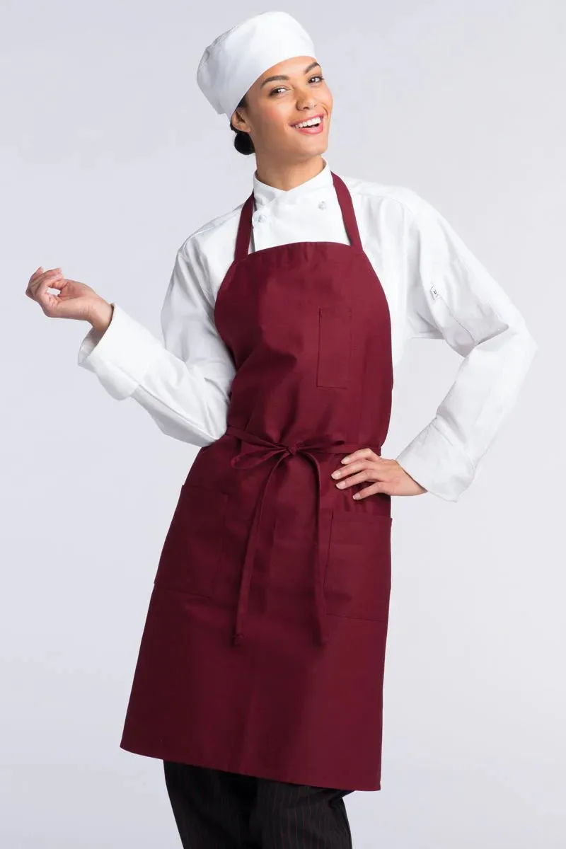 Bib Apron (3 Patch Pocket)