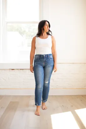 Blaire High Rise Slim Straight Jeans