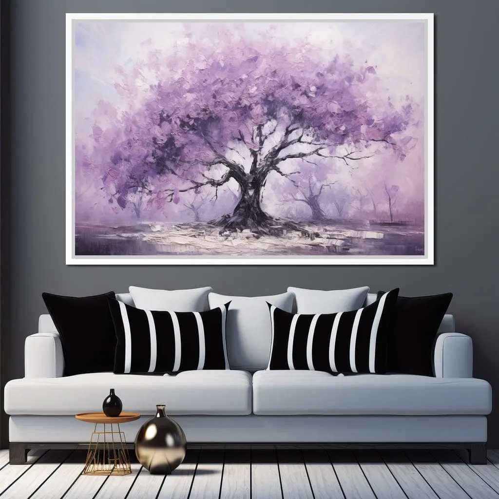 Blossoming Tree in Monochrome