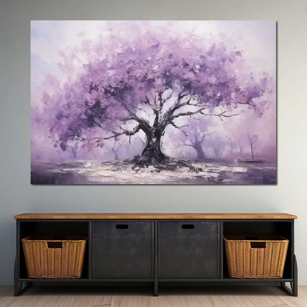 Blossoming Tree in Monochrome