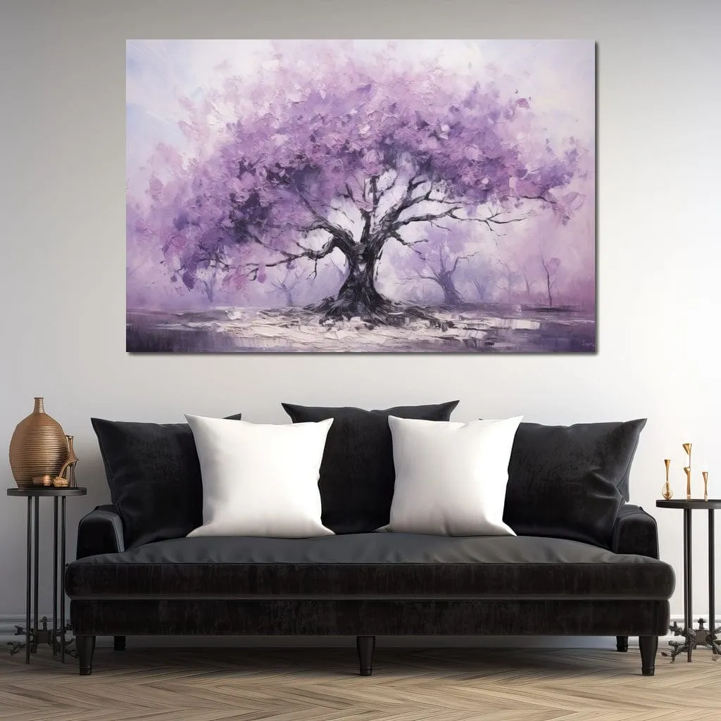 Blossoming Tree in Monochrome