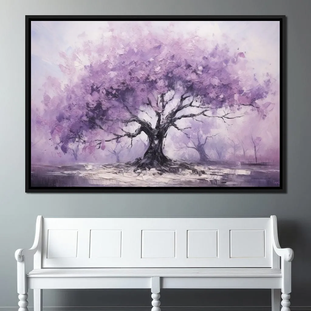 Blossoming Tree in Monochrome