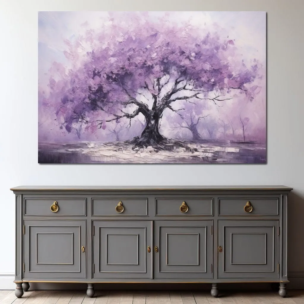 Blossoming Tree in Monochrome