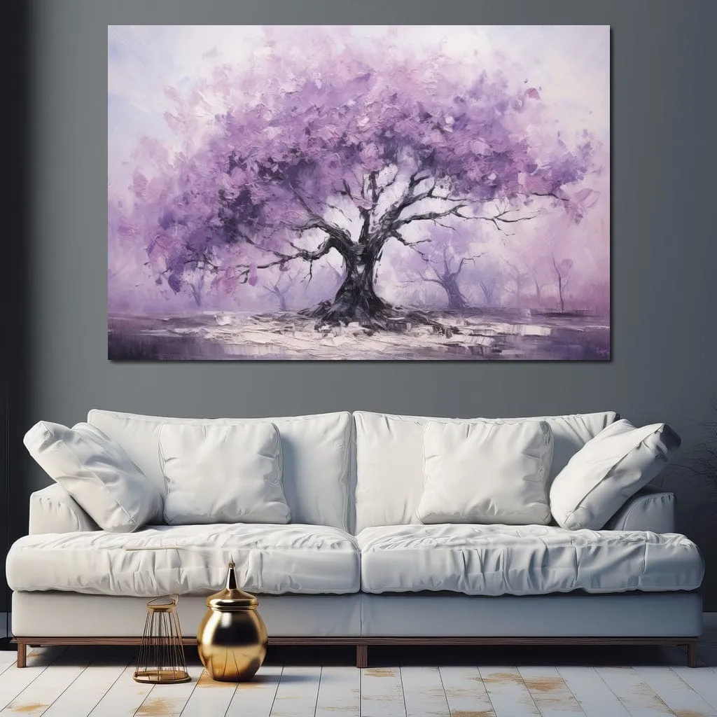 Blossoming Tree in Monochrome