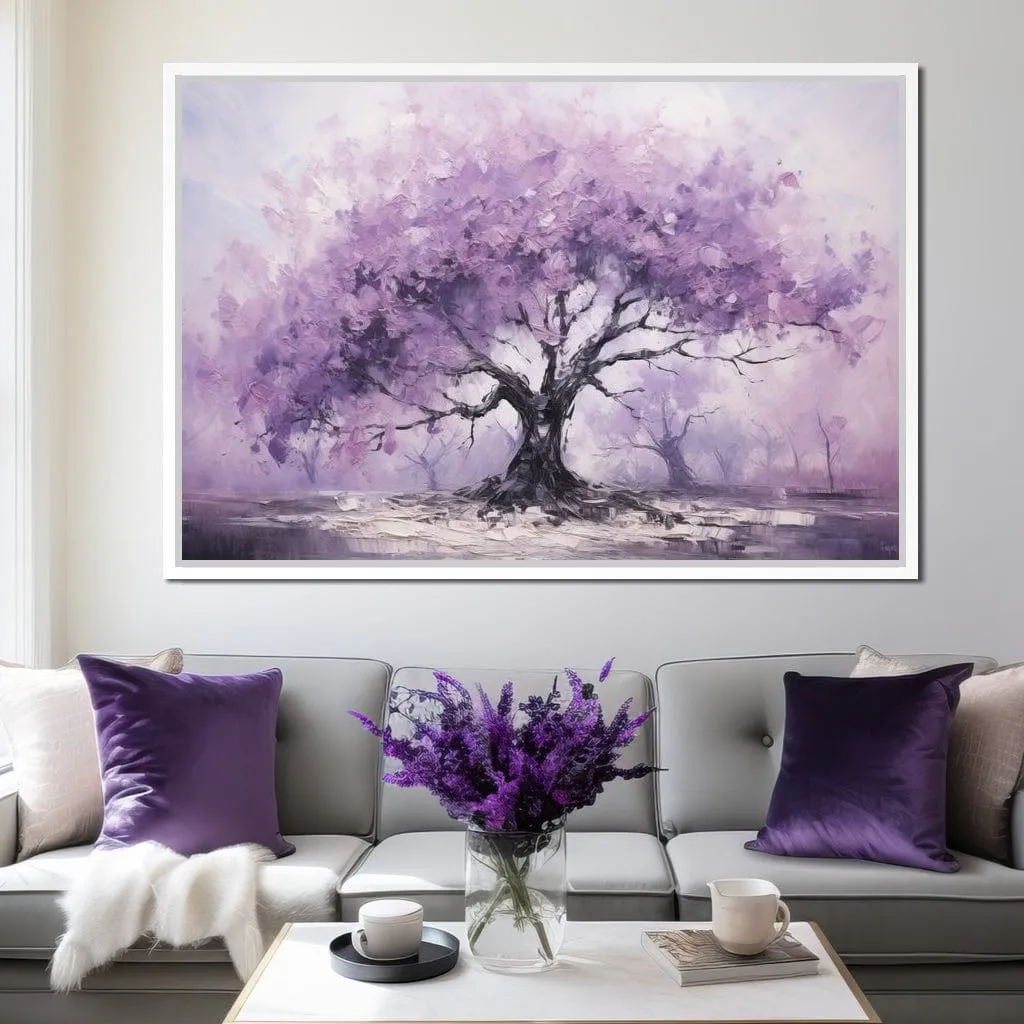 Blossoming Tree in Monochrome