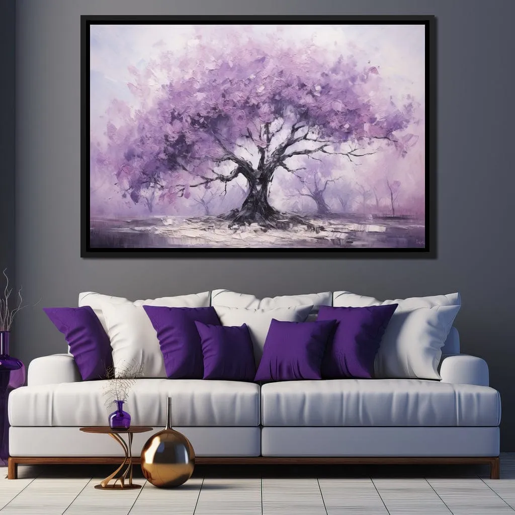 Blossoming Tree in Monochrome