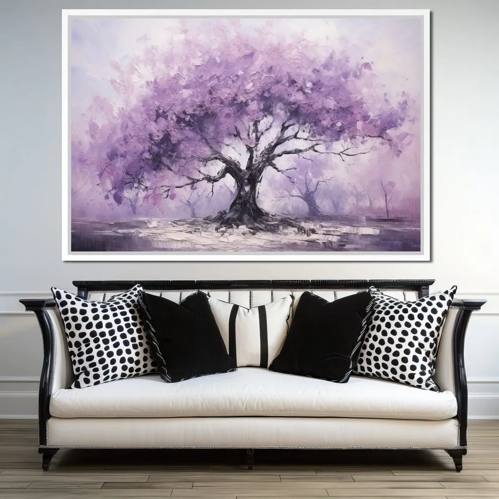 Blossoming Tree in Monochrome