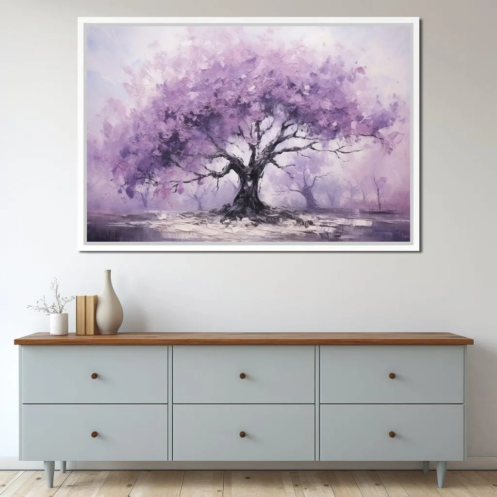 Blossoming Tree in Monochrome