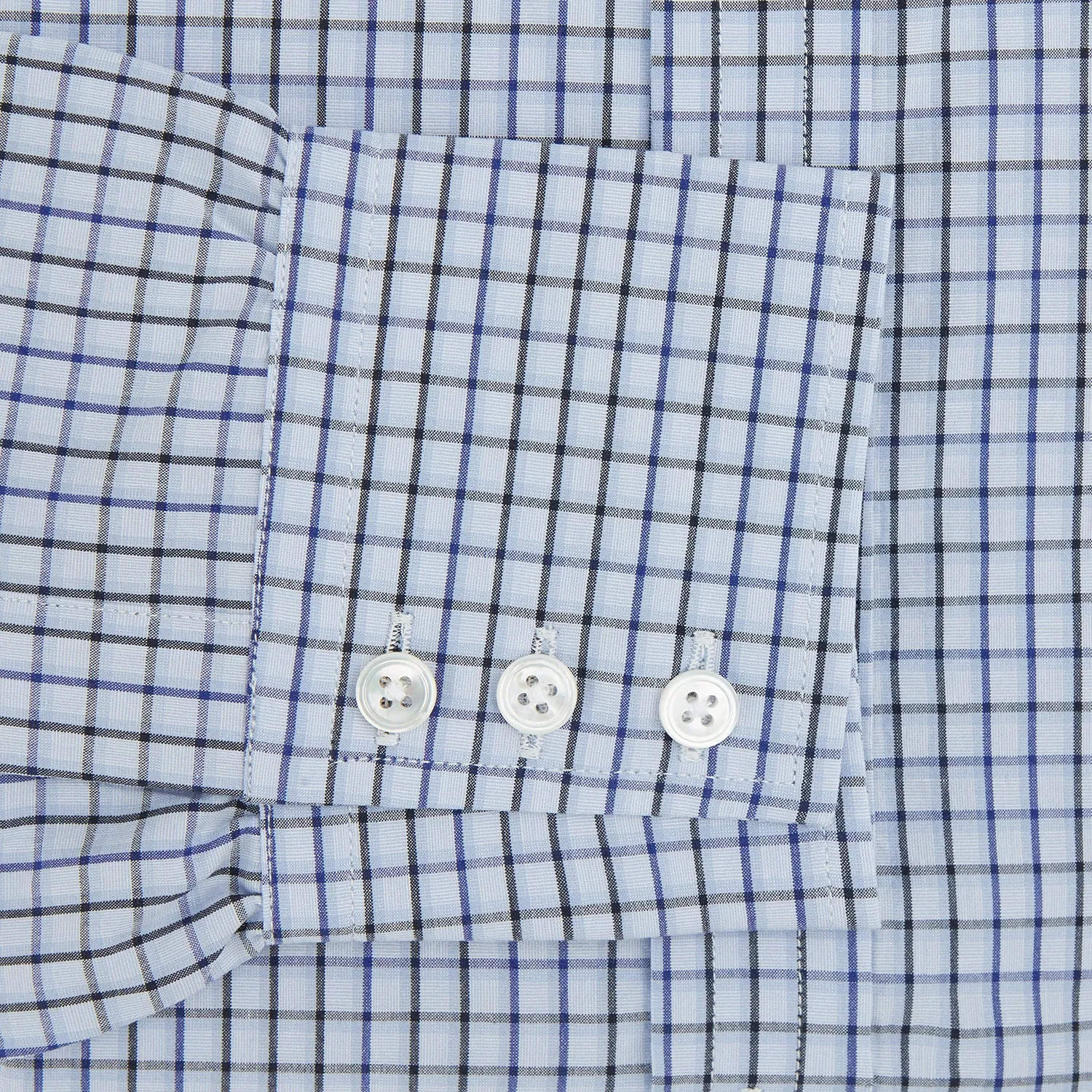 Blue Shadow Check Mayfair Shirt