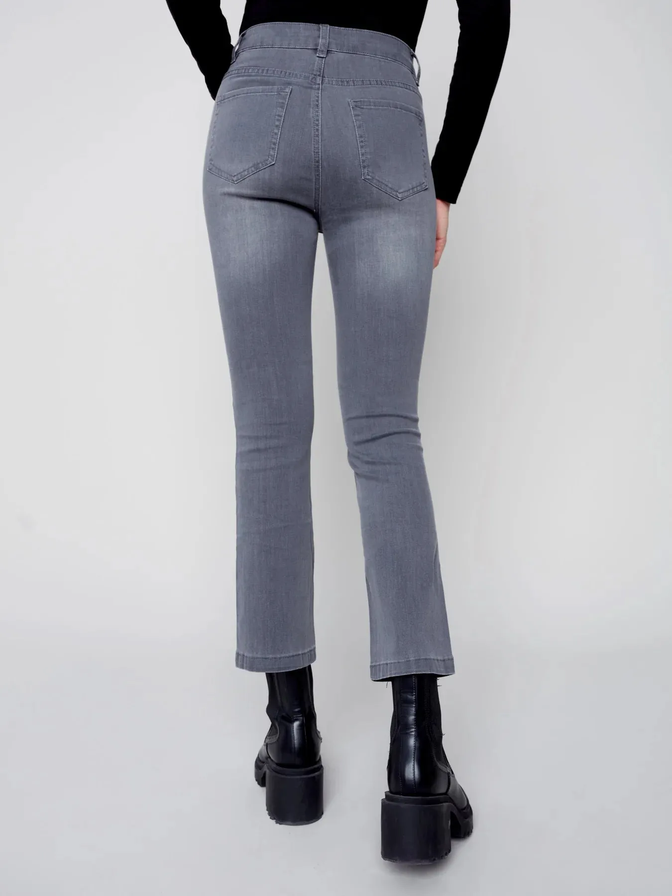 Bootcut Stretch Denim Pants