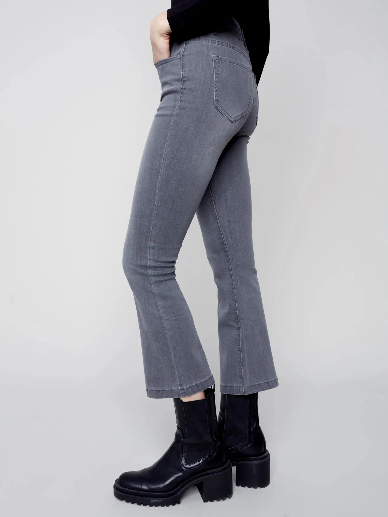 Bootcut Stretch Denim Pants
