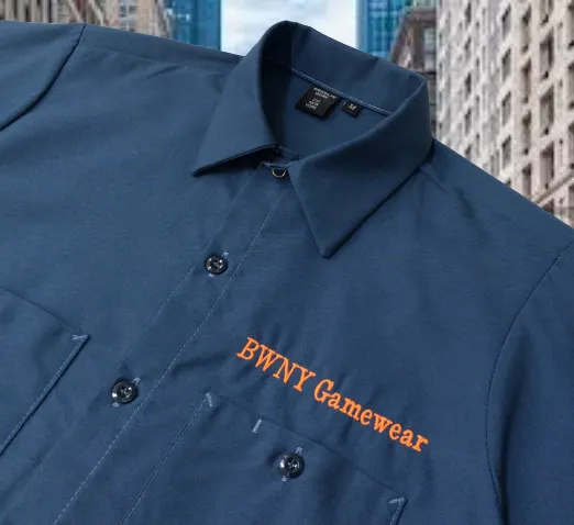 Brooklyn Work T58 Embroidery Logo S/S Work Shirt Royal Blue
