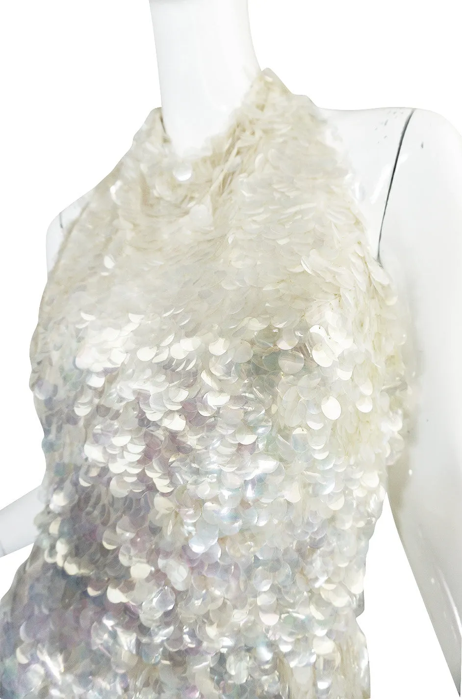 c1967 Couture Donald Brooks Silk and Pailettes Jumpsuit