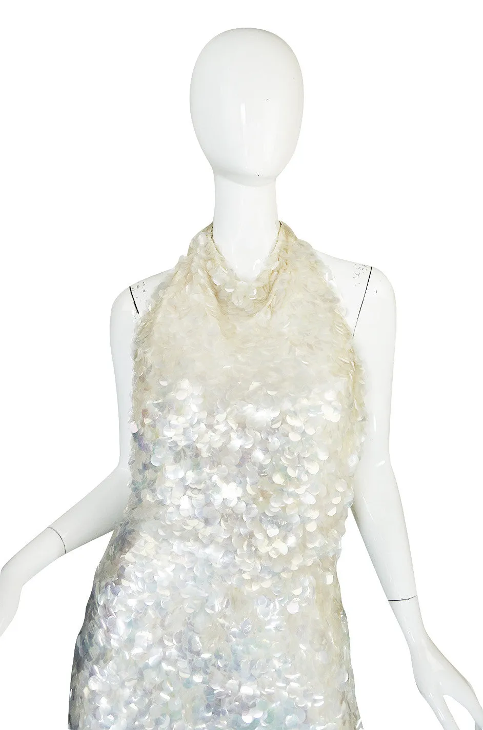 c1967 Couture Donald Brooks Silk and Pailettes Jumpsuit