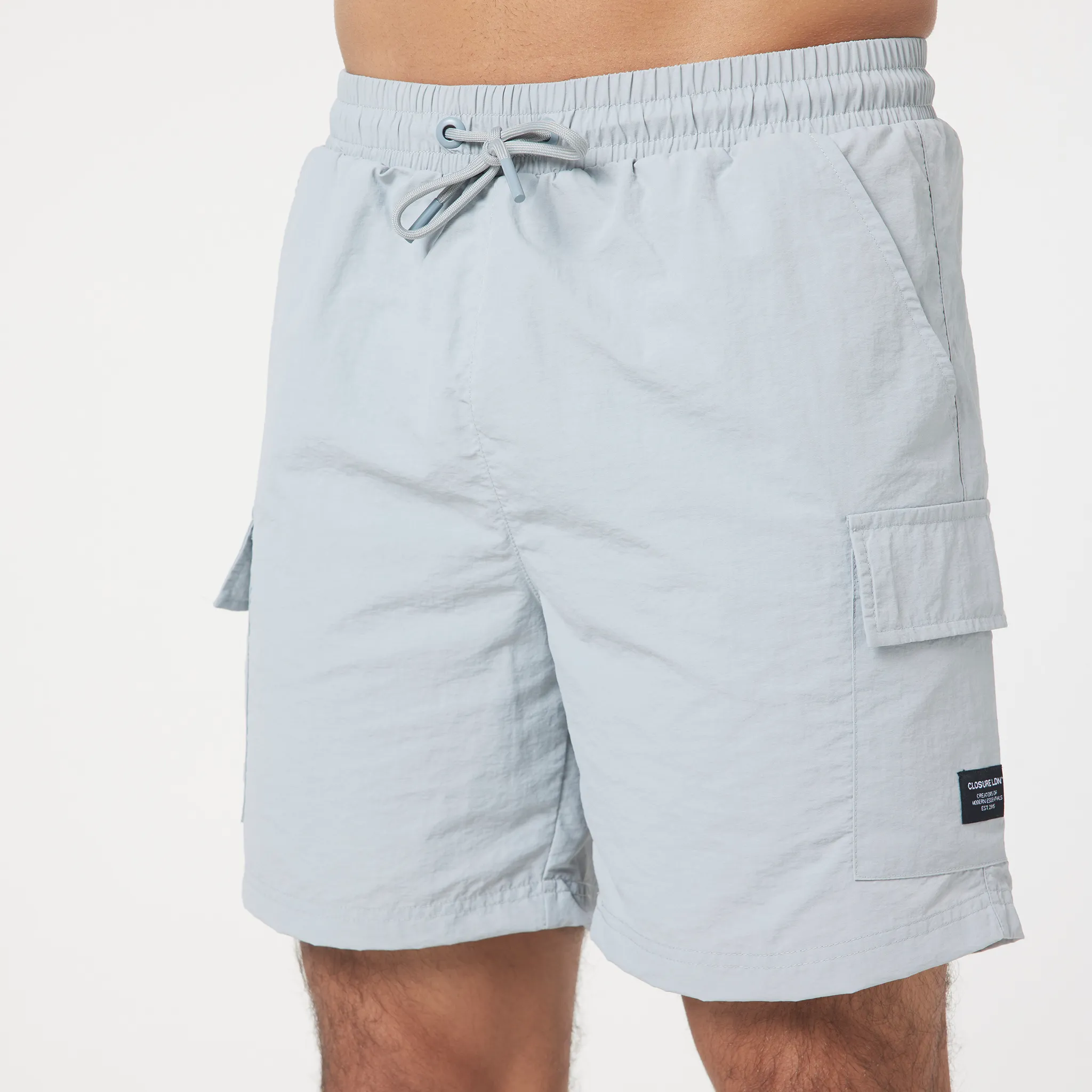 Cargo Pocket Swim Short | Grey