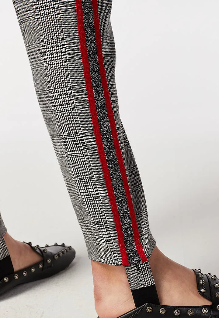 Checkered Stirrup Pant