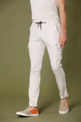 Chile Jogger pantalone cargo uomo in tencel e cotone extra slim