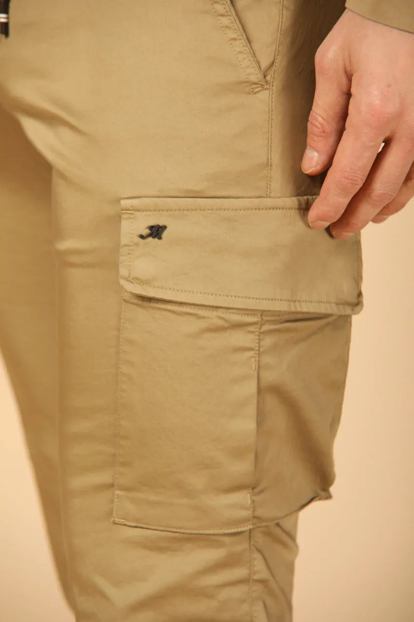 Chile Jogger Travel pantalone cargo jogger uomo in raso tecno travel stretch extra slim