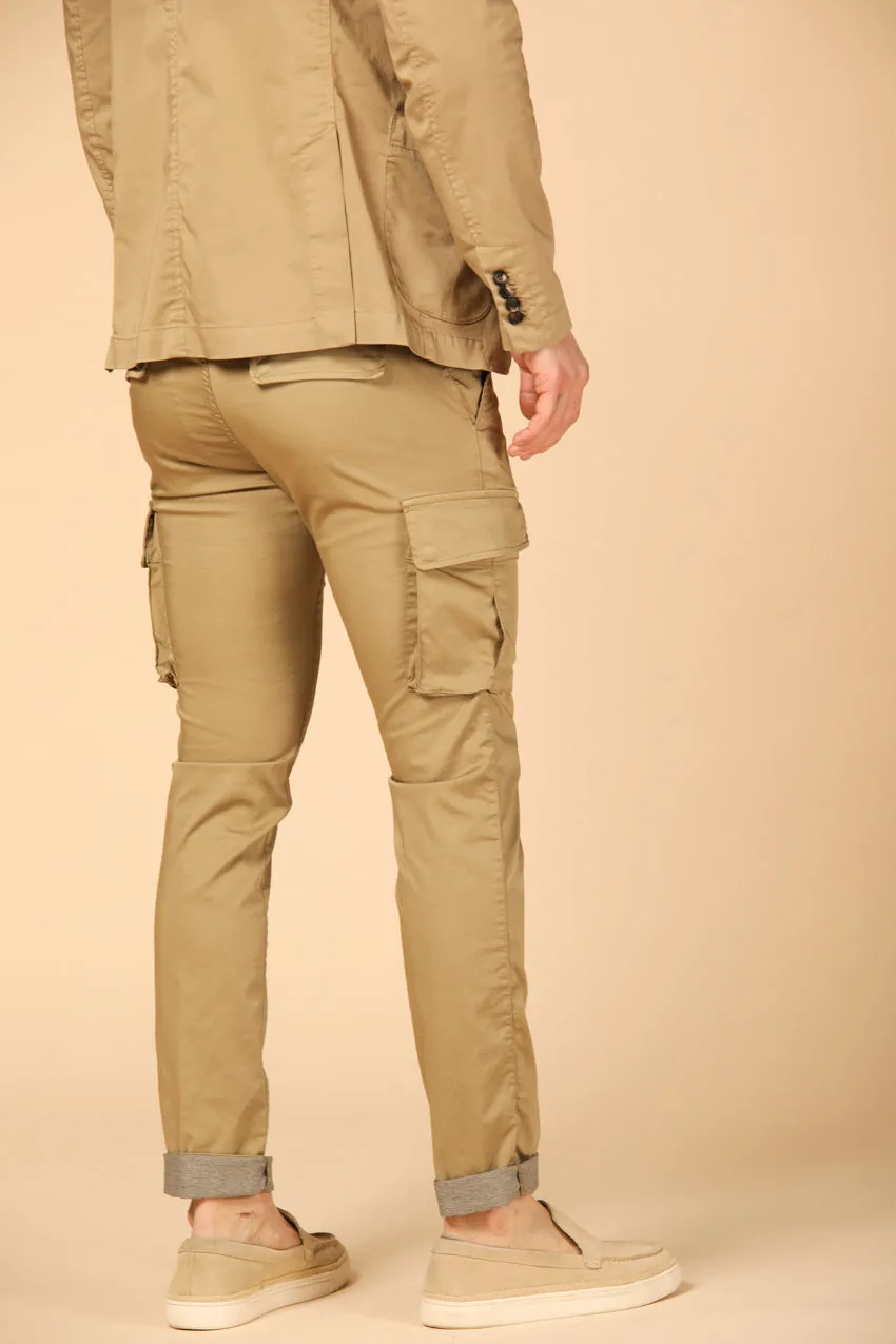 Chile Jogger Travel pantalone cargo jogger uomo in raso tecno travel stretch extra slim