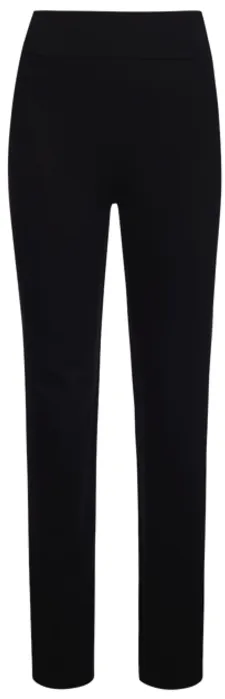 Cigarette-Leg Fiammato Pant in Black