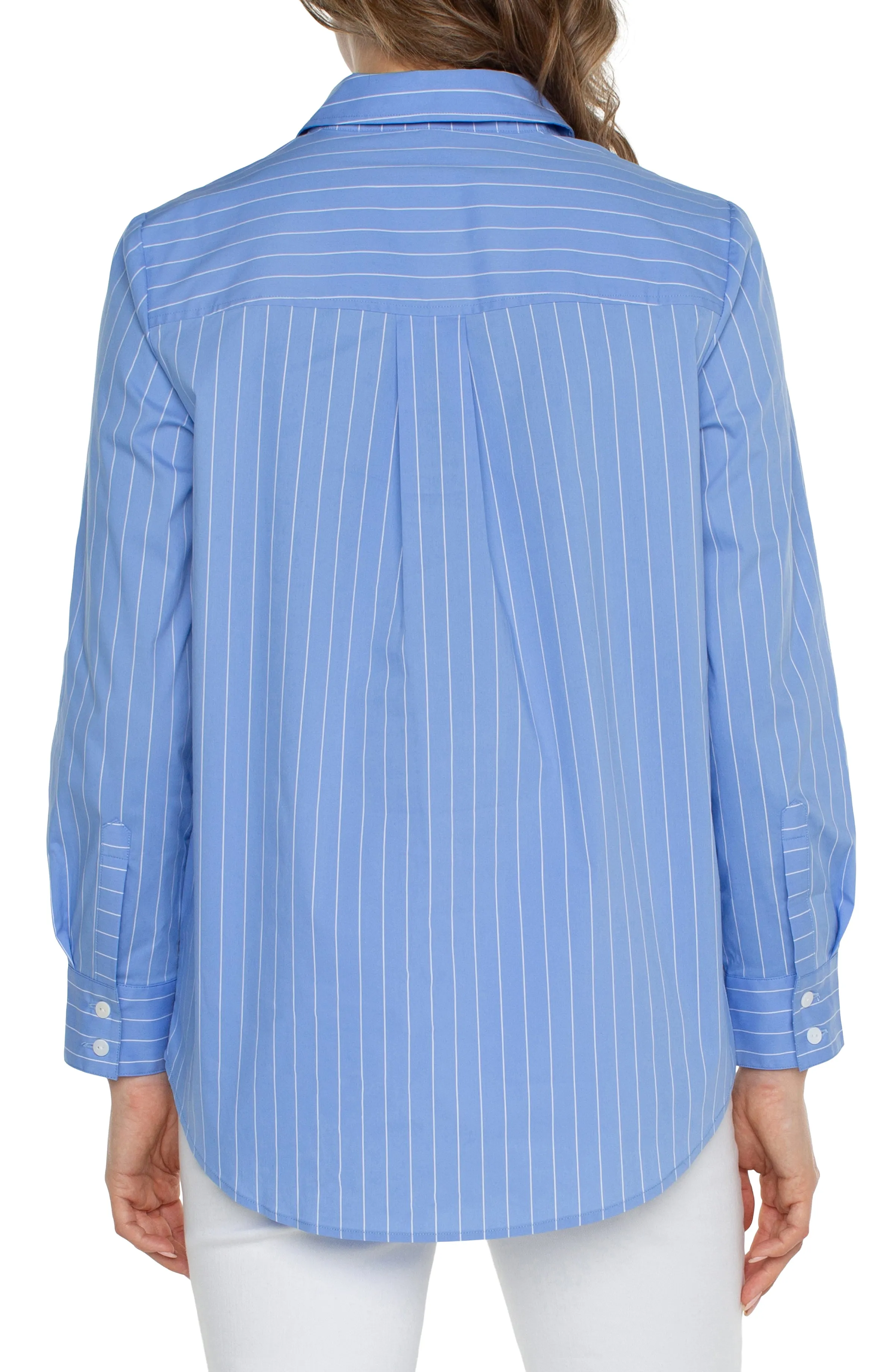 CLASSIC BUTTON FRONT POPLIN SHIRT
