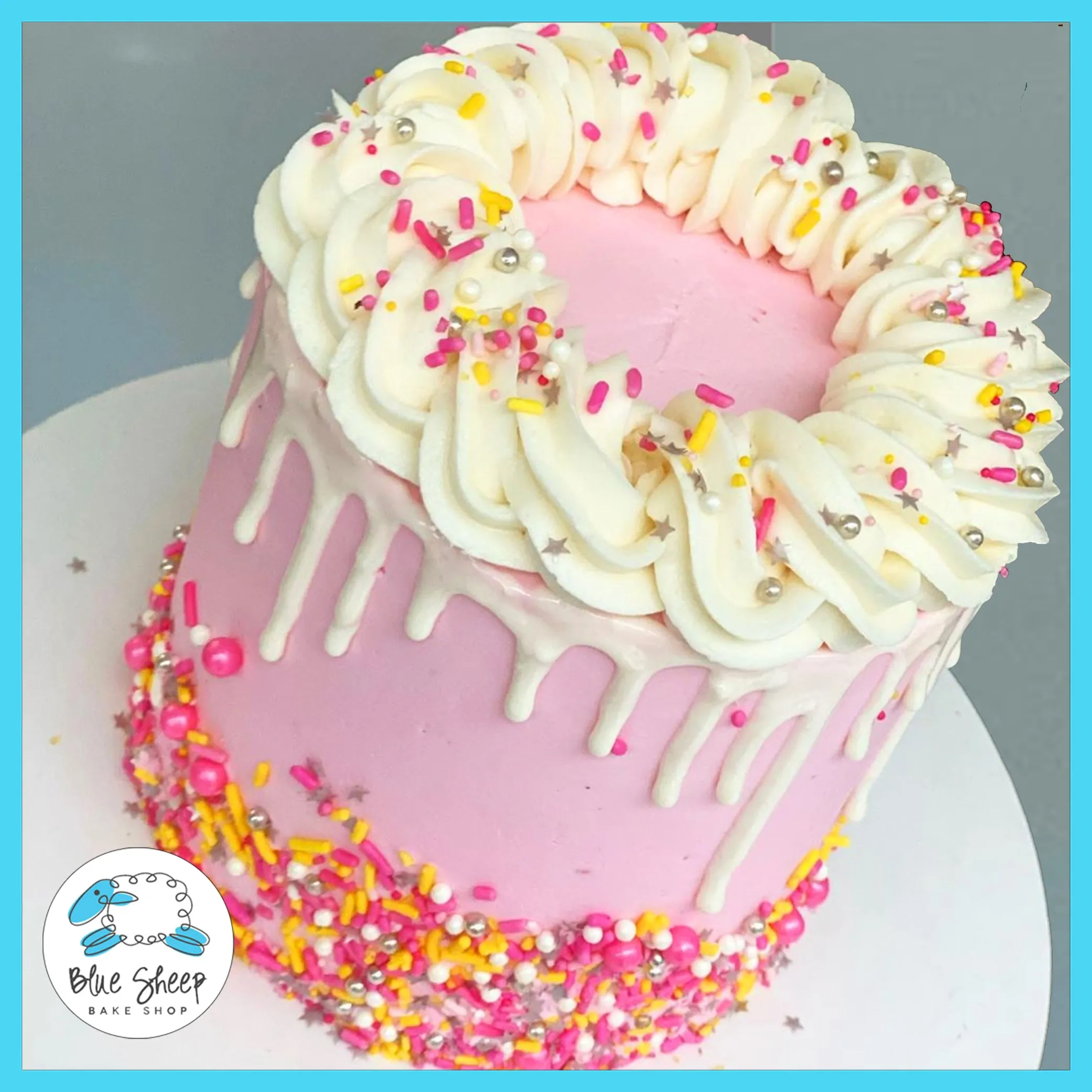 Confetti Drip To Go Cake