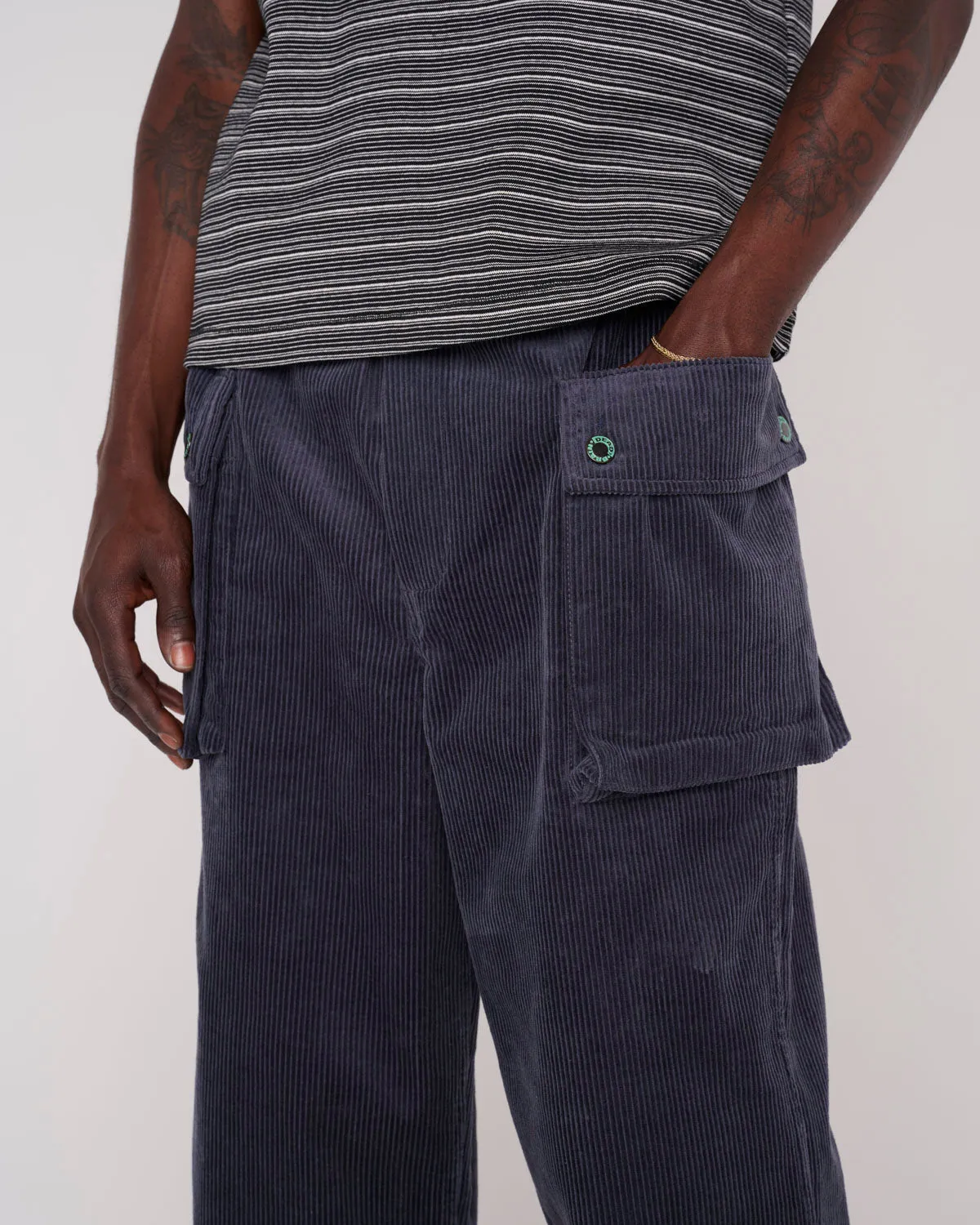 Cord P44 Jungle Pant - Grey Blue