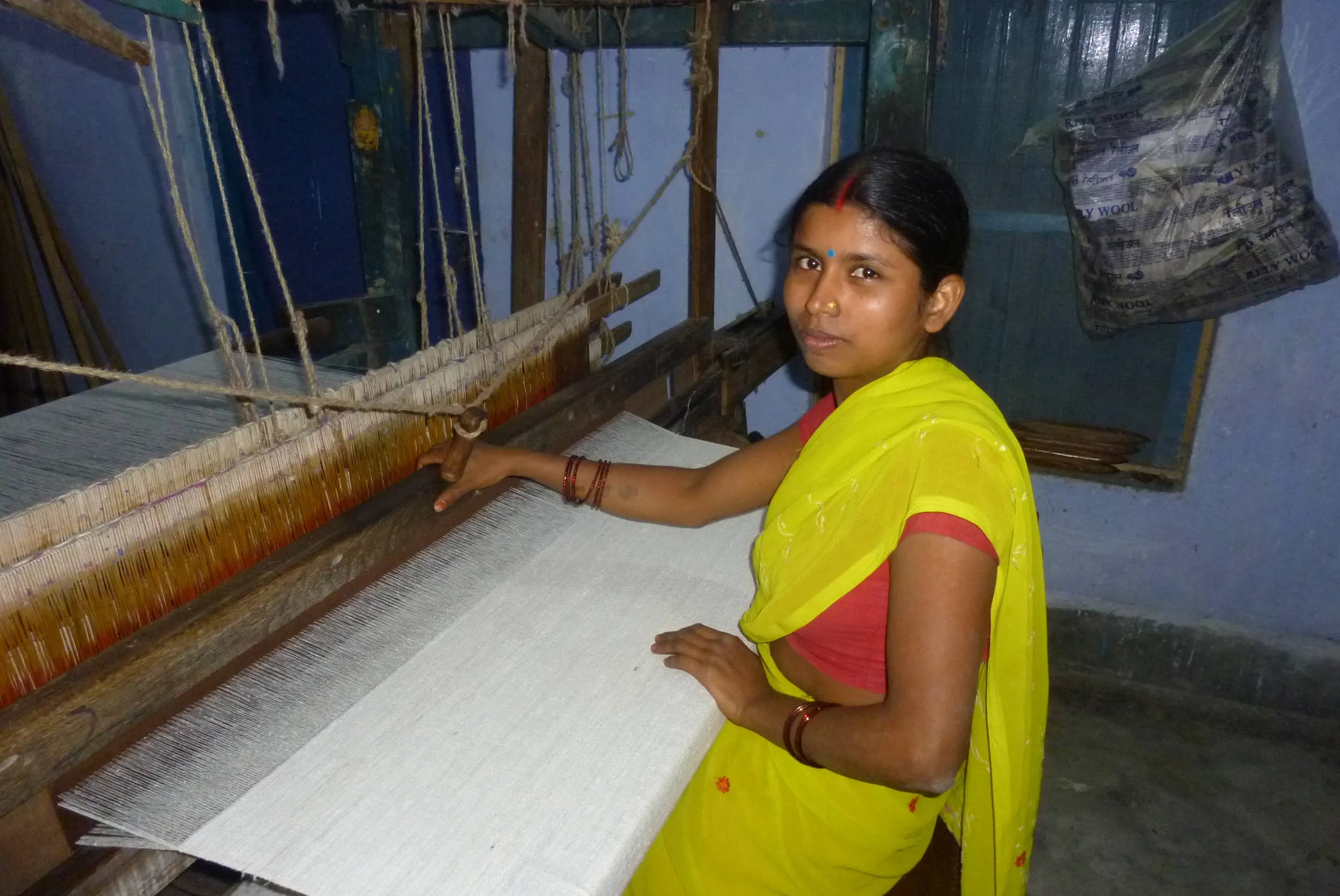 CRANBERRY Kitchen Towel, Handwoven Cotton
