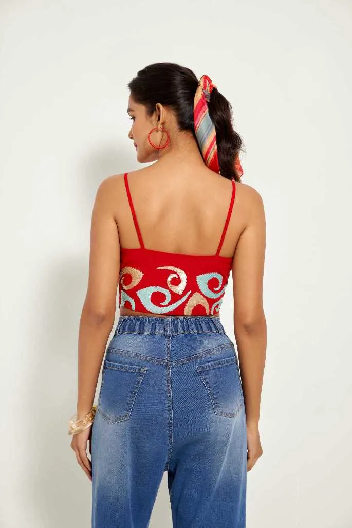 Crochet Wide Leg Denims
