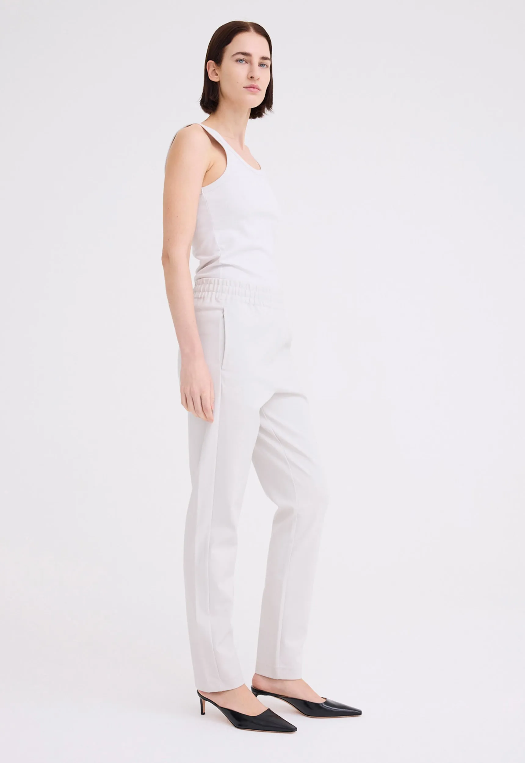 Cub Cotton Ponte Pant - Ghost White