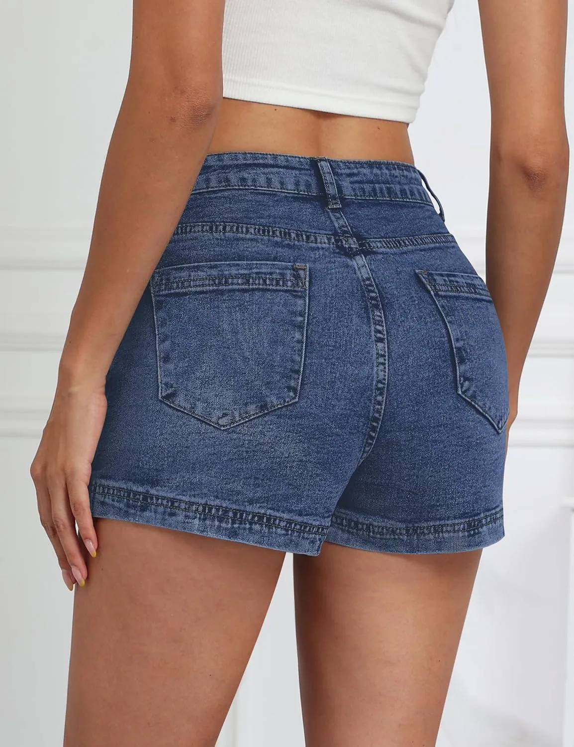 Denim Skort Women Stretch Denims Mini Skirt for Womens High Waist Denim Skirt Women Mini Jean Skirt Fashions Jeans Skort