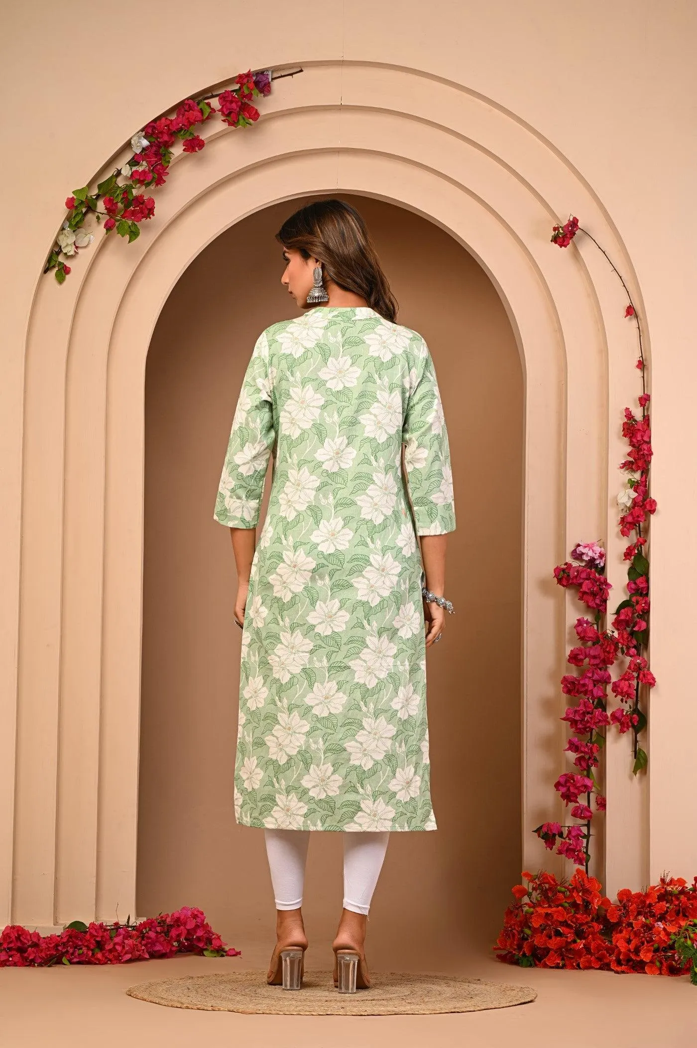 Designer Cotton Flex Printed Kurti
