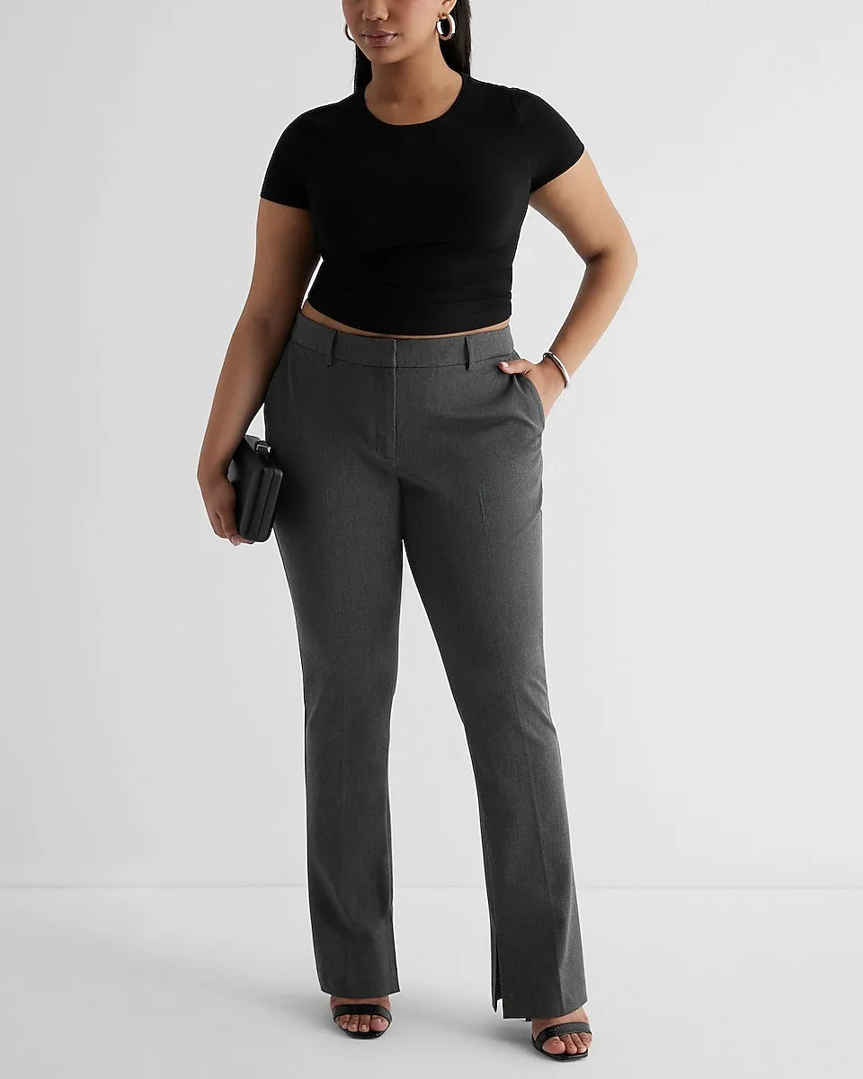 Editor Mid Rise Skyscraper Pant in Heather Gray