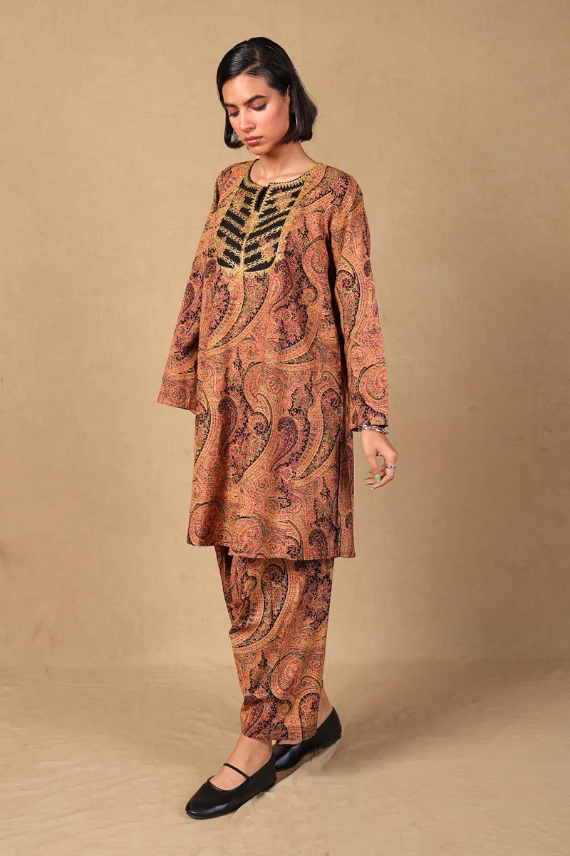 Embroidered Boho Paisley 2 Piece