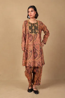 Embroidered Boho Paisley 2 Piece