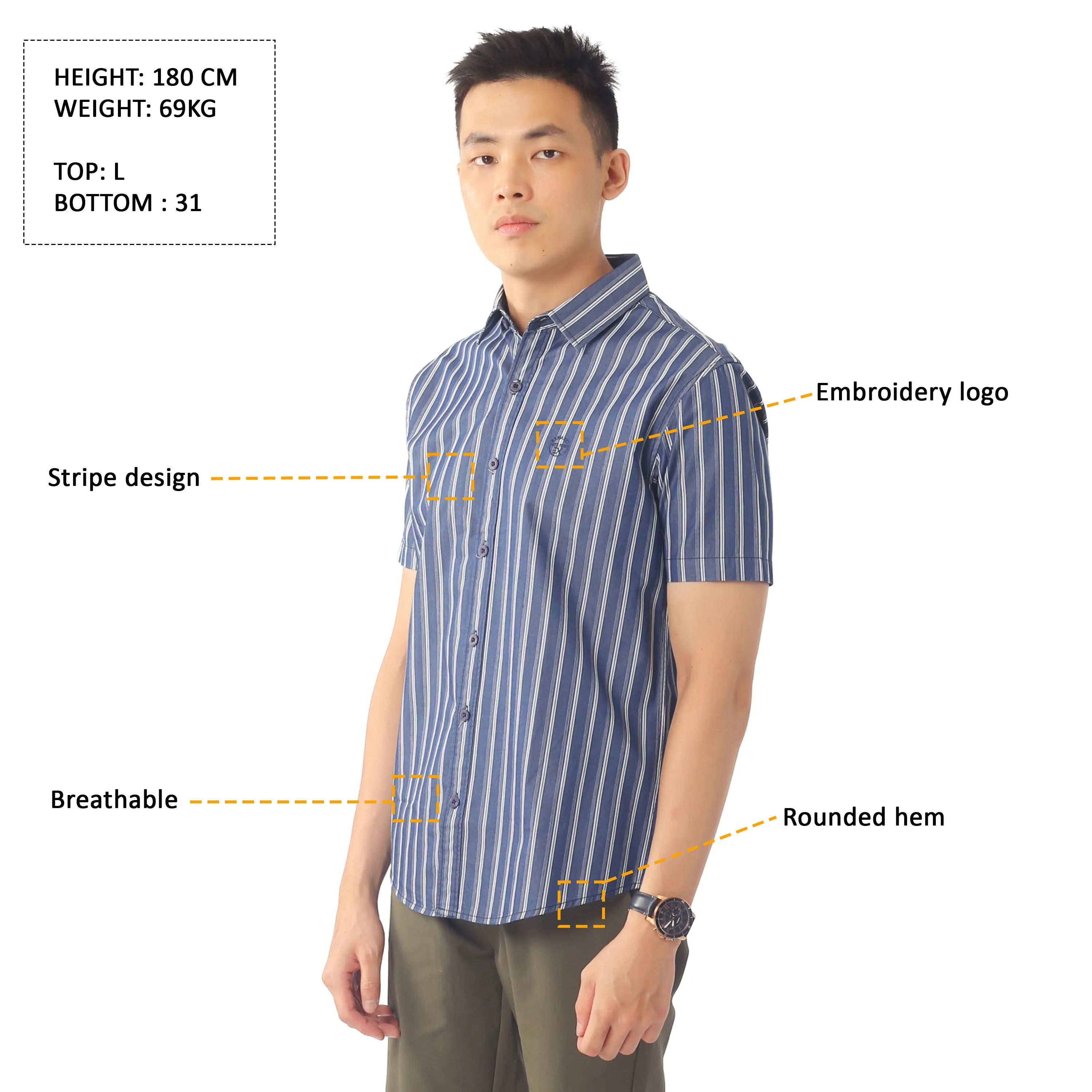 EXHAUST SHORT SLEEVE SHIRT [SLIM FIT] 1641