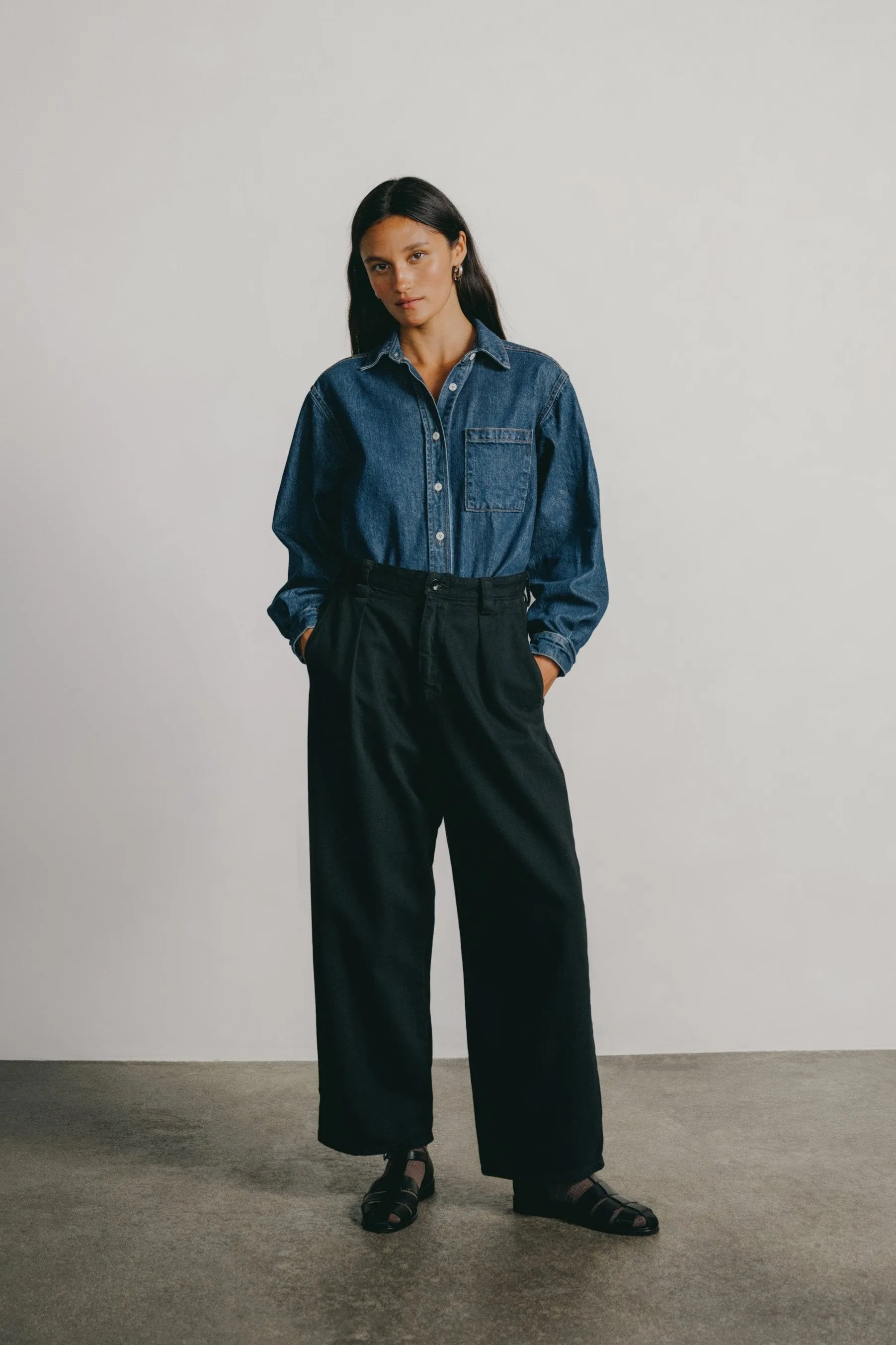 Field Pant, Tencel Bull Denim, Ink Black