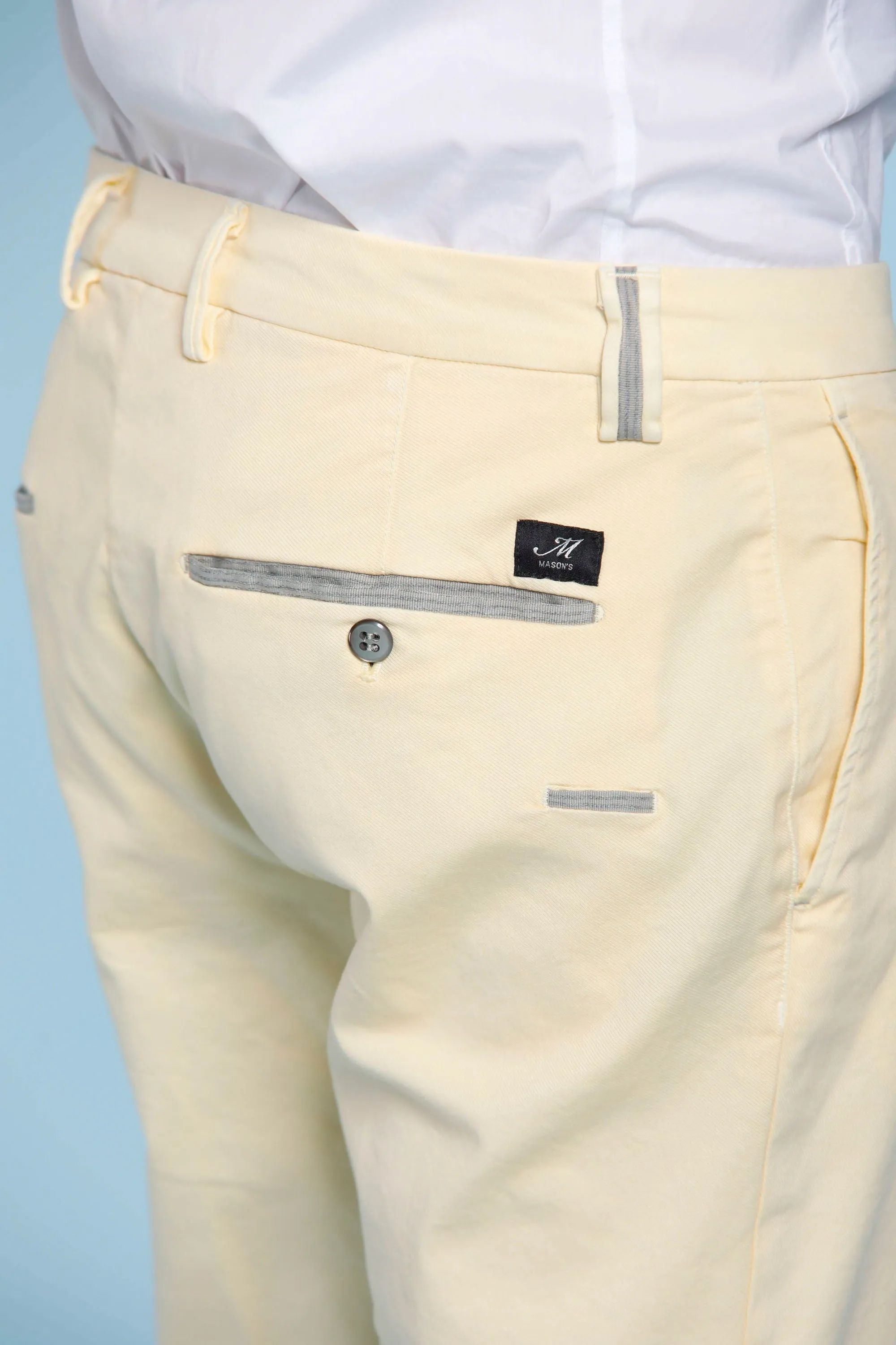 Forte dei Marmi Stripes pantalone chino uomo in tricotina extra slim fit
